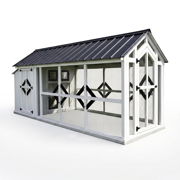 HeritageRoost Manor Luxe Walk-In Chicken Coop — Studio Shot