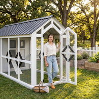 HeritageRoost Manor Luxe Walk-In Chicken Coop — Lifestyle